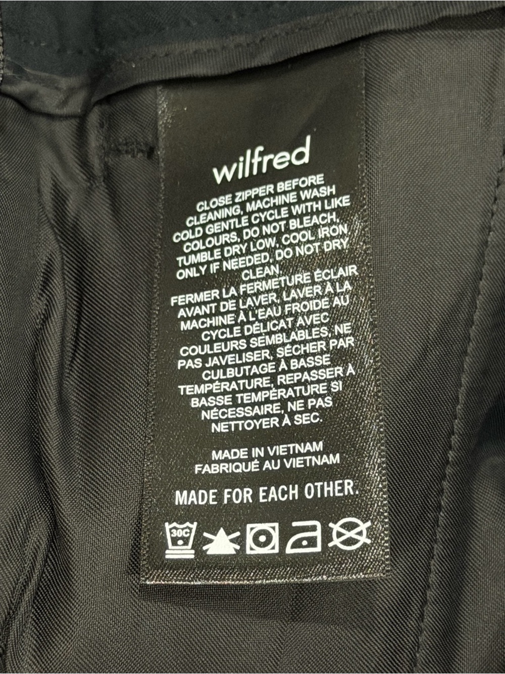 Aritzia Wilfred Alanya Black Pant Trouser Women Size 4 Wide Leg NEW - Picture 7 of 10